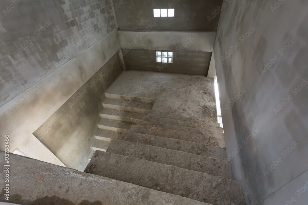 staircase cement concrete structure in residential house staircase cement concrete structure in residential house