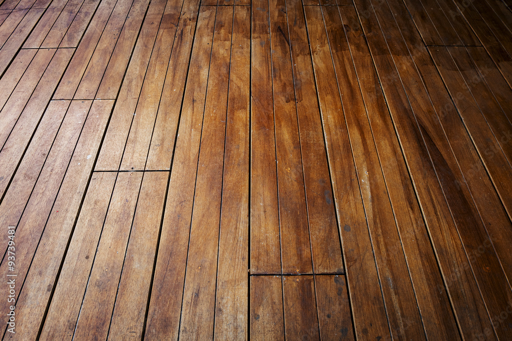 close-up image of aged wooden floor in building close-up image of aged wooden floor in building