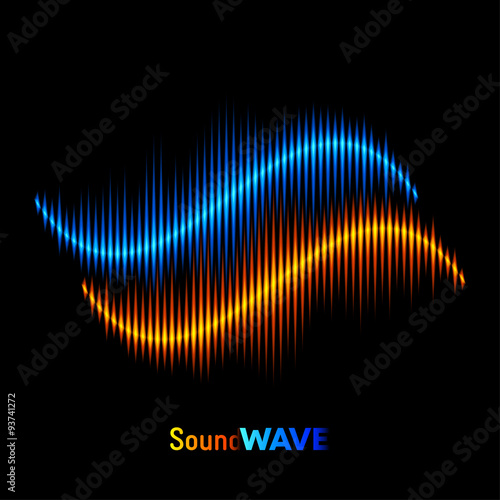 Stereo sound waveform
