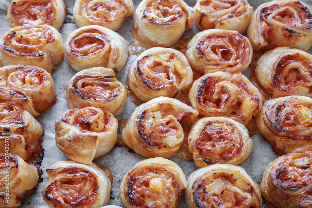 Homemade Hawaiian pizza rolls Homemade Hawaiian pizza rolls