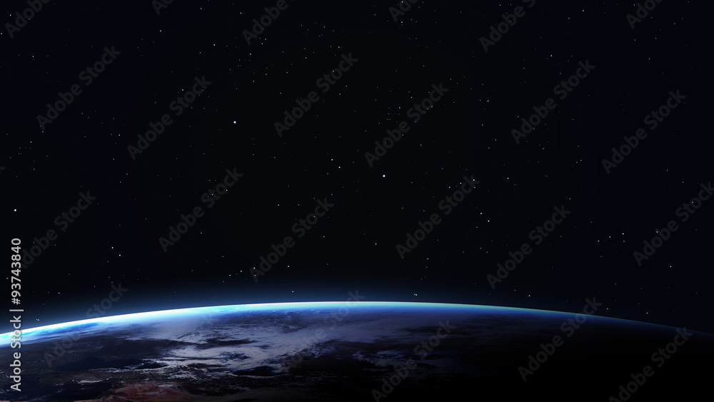 High resolution image of Earth in space. Elements furnished by