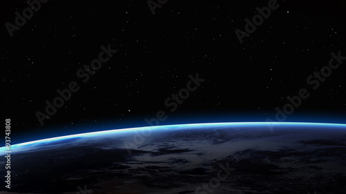 High resolution image of Earth in space. Elements furnished by