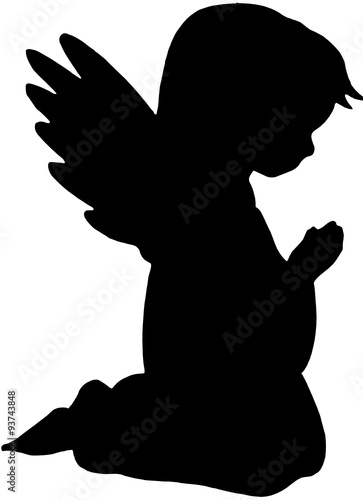 Betender Engel Silhouette
