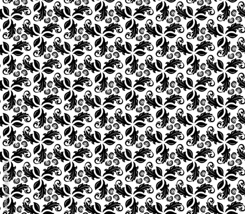 Floral Fine Seamless Vector Pattern