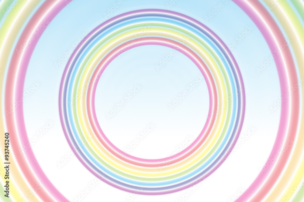 Background Wallpaper Vector Illustration Design Free Free Size Charge Free Colorful Color Rainbow Show Business Entertainment Party Image 背景素材壁紙 虹色 レインボーカラー 七色 カラフル かわいい リング サークル 円 輪 環状 丸 Stock Vector