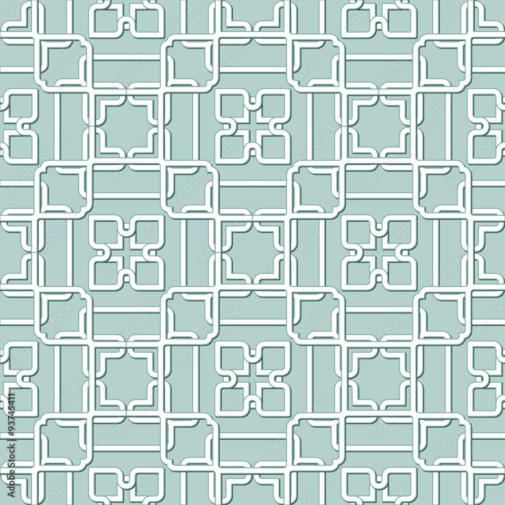 Vector Abstract Seamless Geometric Islamic Wallpaper. Vector Abstract Seamless Geometric Islamic Wallpaper.
