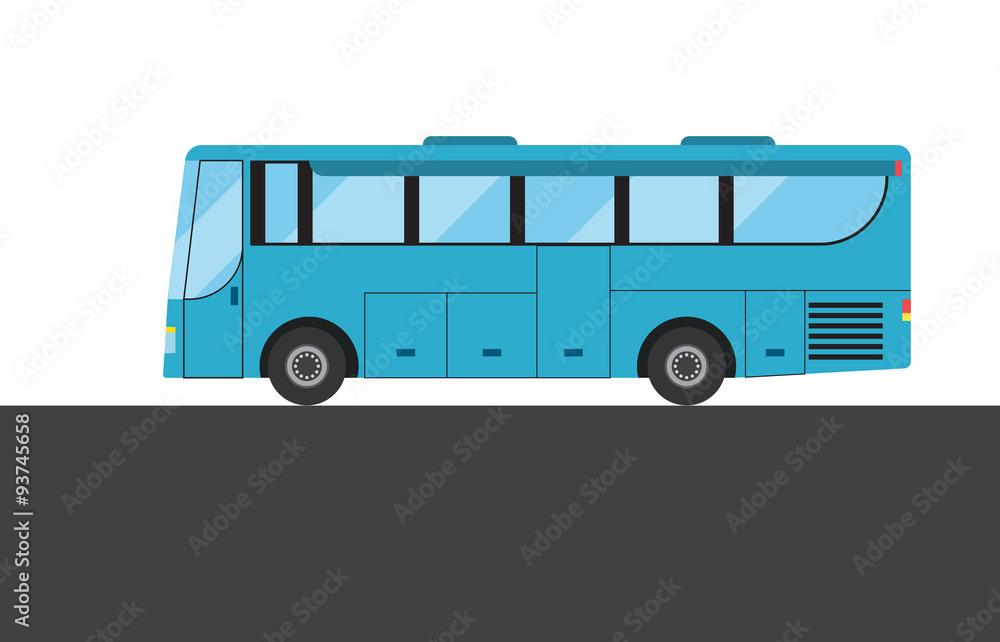 Blue bus picture