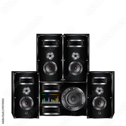 sound system, audio speakers, loudspeaker