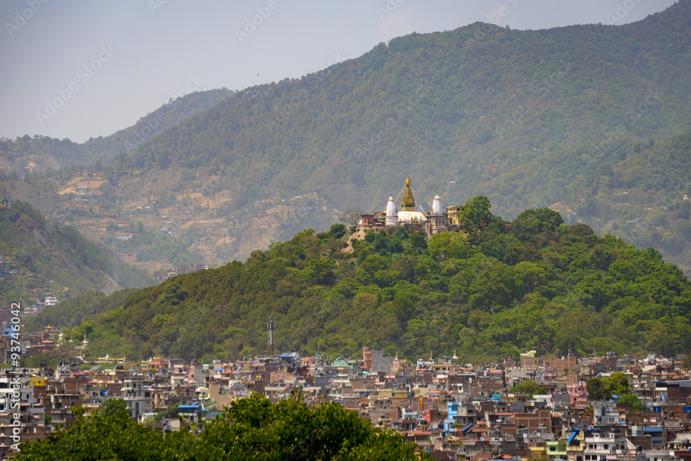 Obraz premium Swayambhunath in Kathmandu, Nepal