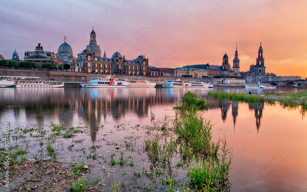 Dresden at sunset, Germany