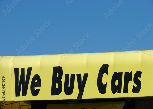 we buy cars sign