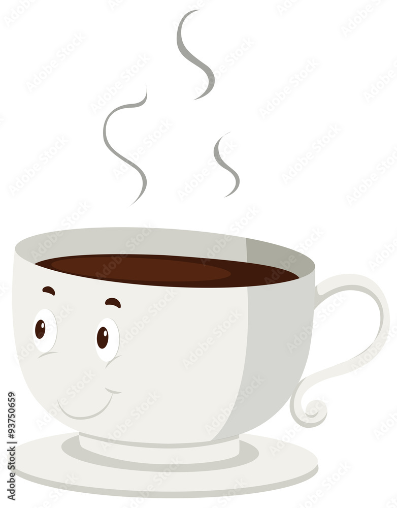Hot coffee in a cup Hot coffee in a cup