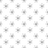 Atom seamless pattern background