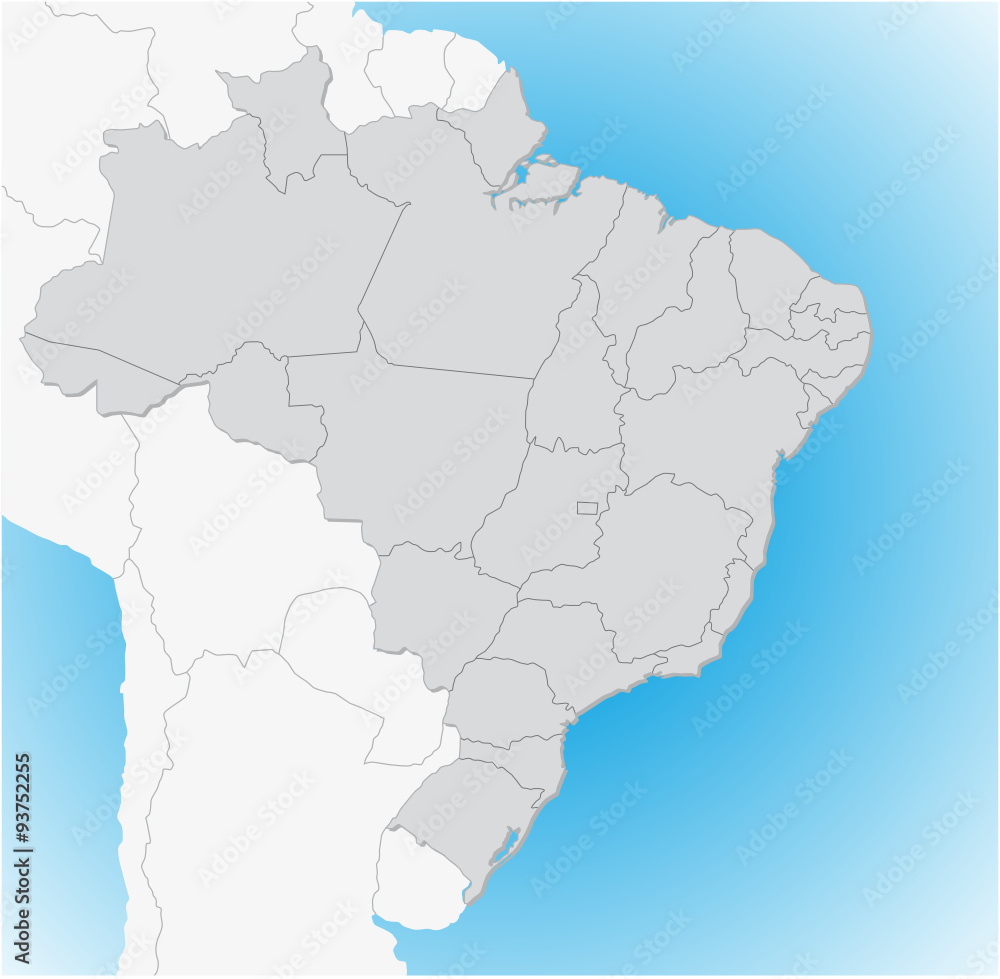 Obraz premium brazil 3D map