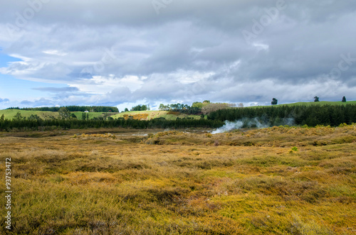 The Craters of the Moon is a geothermal walk located just north of Taupo. The walk features mud craters, steaming with geothermal activity.