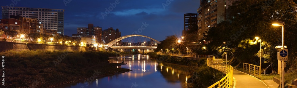 An arch bridge at Taipei city, Taiwan