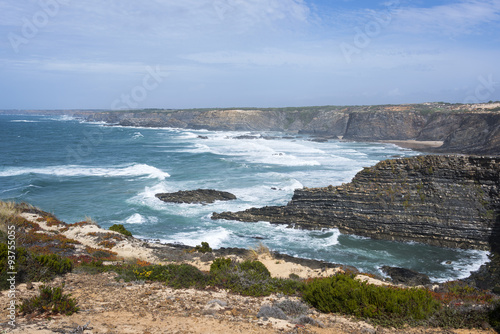 wild ocean at protugal coast