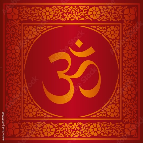 aum syllable, paisley design ,Hinduism, India