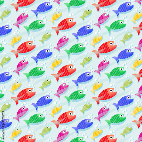seamless pattern background with fish