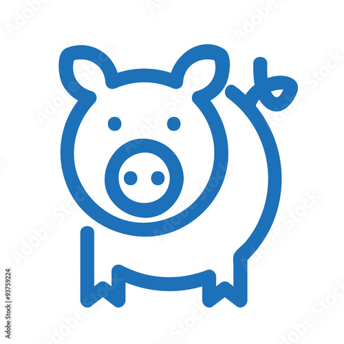 świnia logo wektor