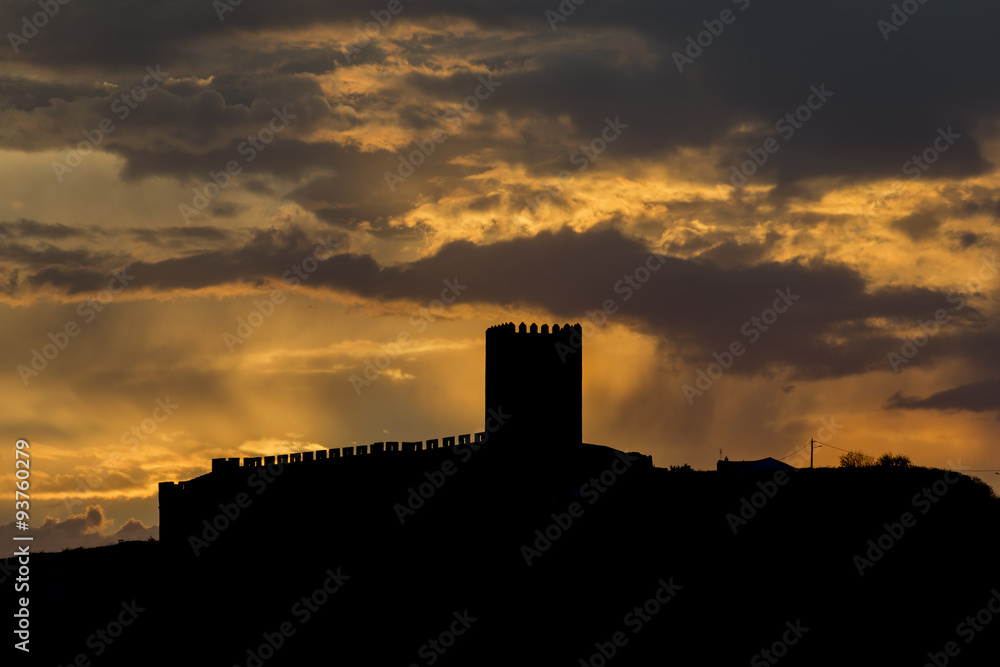 sunrays over the castel