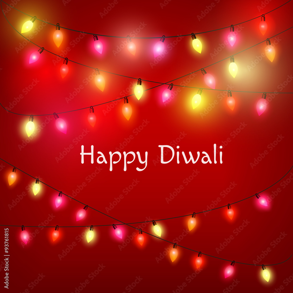 Happy diwali greeting card