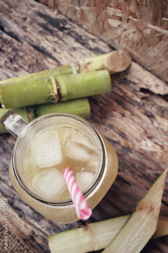 Drink of sugar cane.