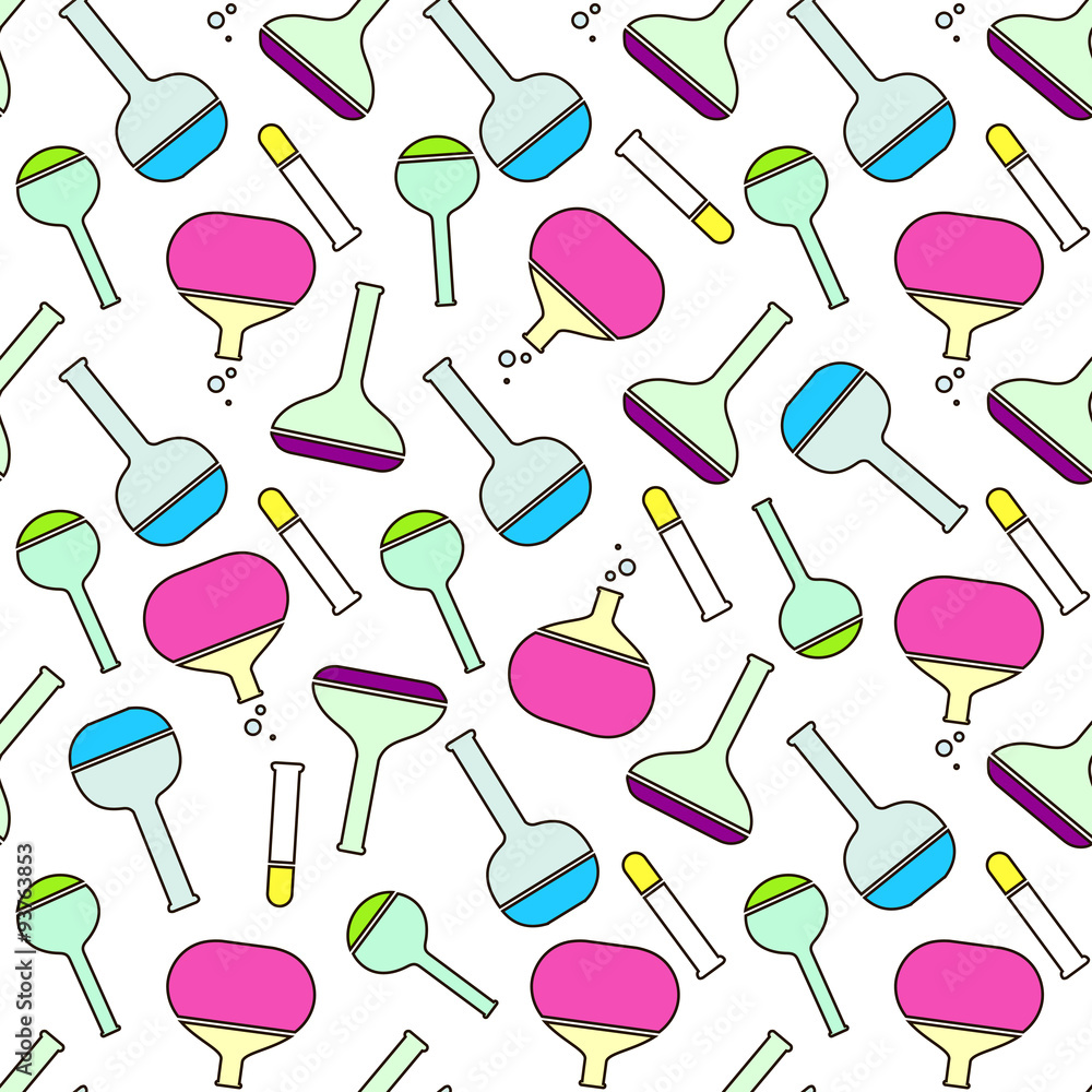Acid colored medical science flat icon tubes Acid colored medical science flat icon tubes