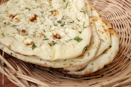 Tableau sur toile Indian naan bread