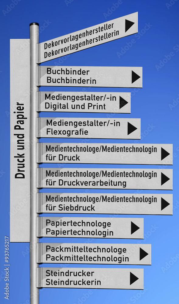 Ausbildungsberufe im Bereich
Druck und Papier Ausbildungsberufe im Bereich
Druck und Papier