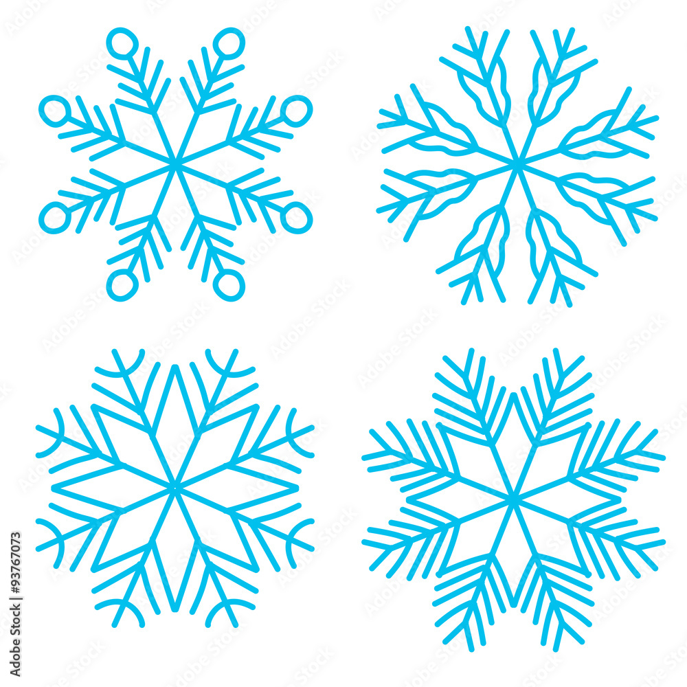 Doodle sketch Snowflakes Doodle sketch Snowflakes