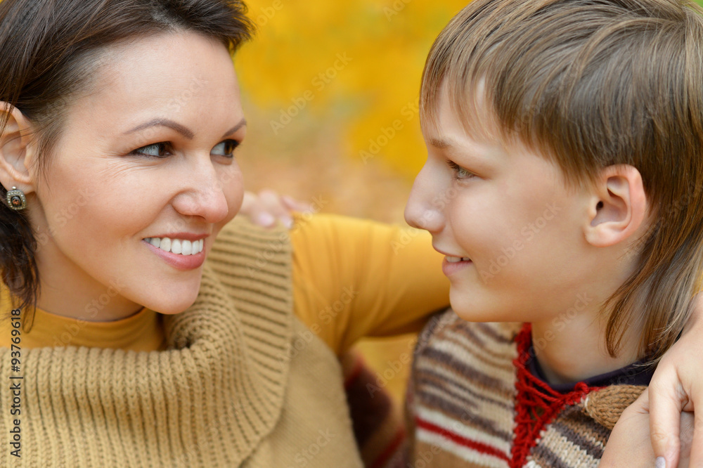 mother with a boy