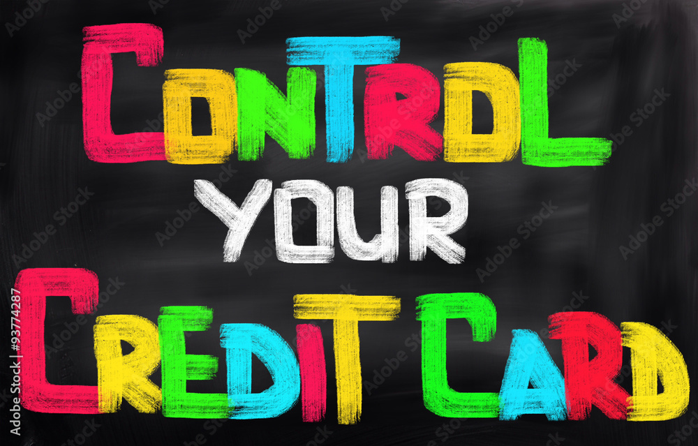 Control Your Credit Card Concept Control Your Credit Card Concept