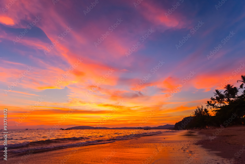 tropical beach in Krabi province