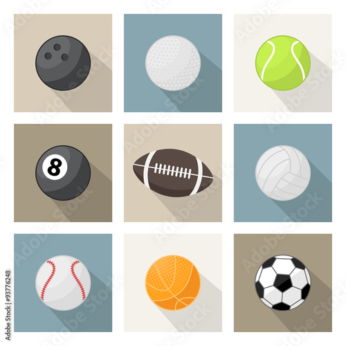 ector sport balls icons