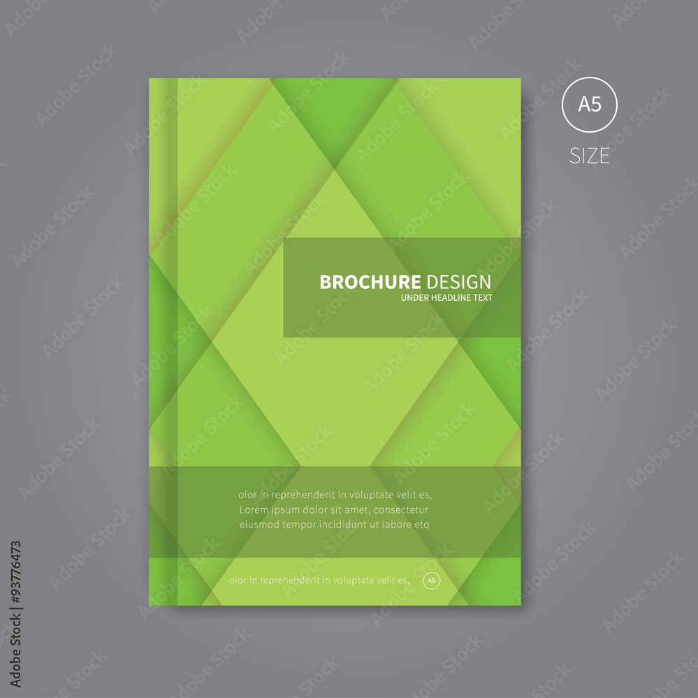 Fototapeta premium brochure book template design a5 size