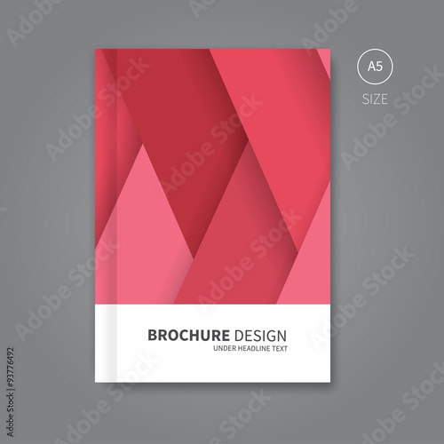 Vector book cover template design