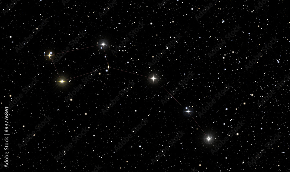 Fototapeta premium North Star in constellation of Ursa Minor
