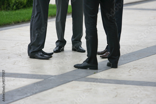 Shoes of Businessman on ground The modern business