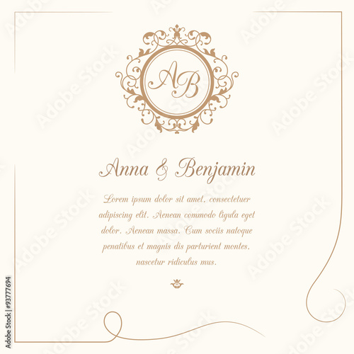 Wedding invitation