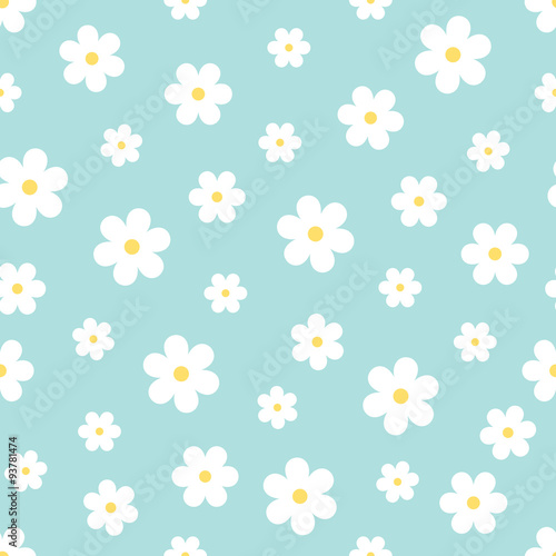 Abstract Seamless geometric floral pattern
