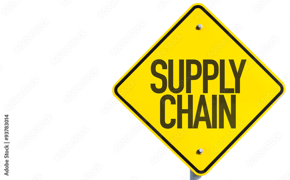 Supply Chain sign isolated on white background Supply Chain sign isolated on white background