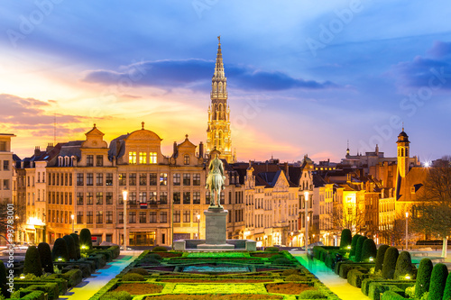Brussels Cityscape Belgium photo