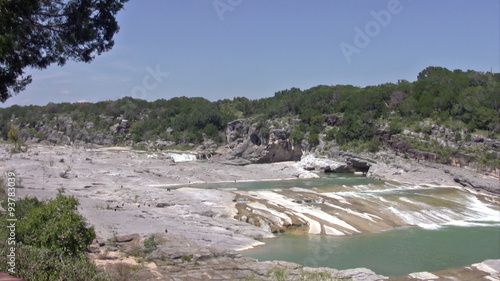 River waterfalls Pedernales State Park TX HD photo