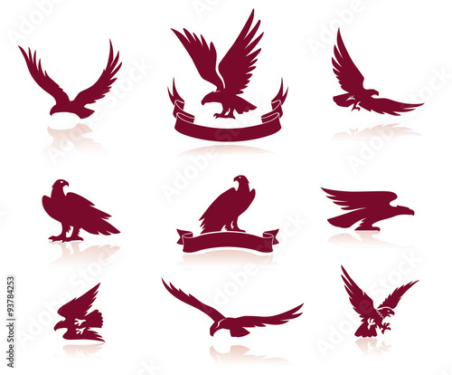 Eagles Silhouettes Set