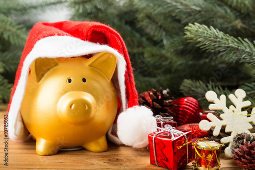 Piggy bank Christmas
