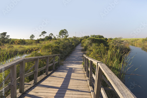 Wooden Footbridge Path at Fort Pickens © forestpath