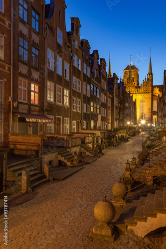 Mariacka street in Gdansk Old Town, Poland. #93787414