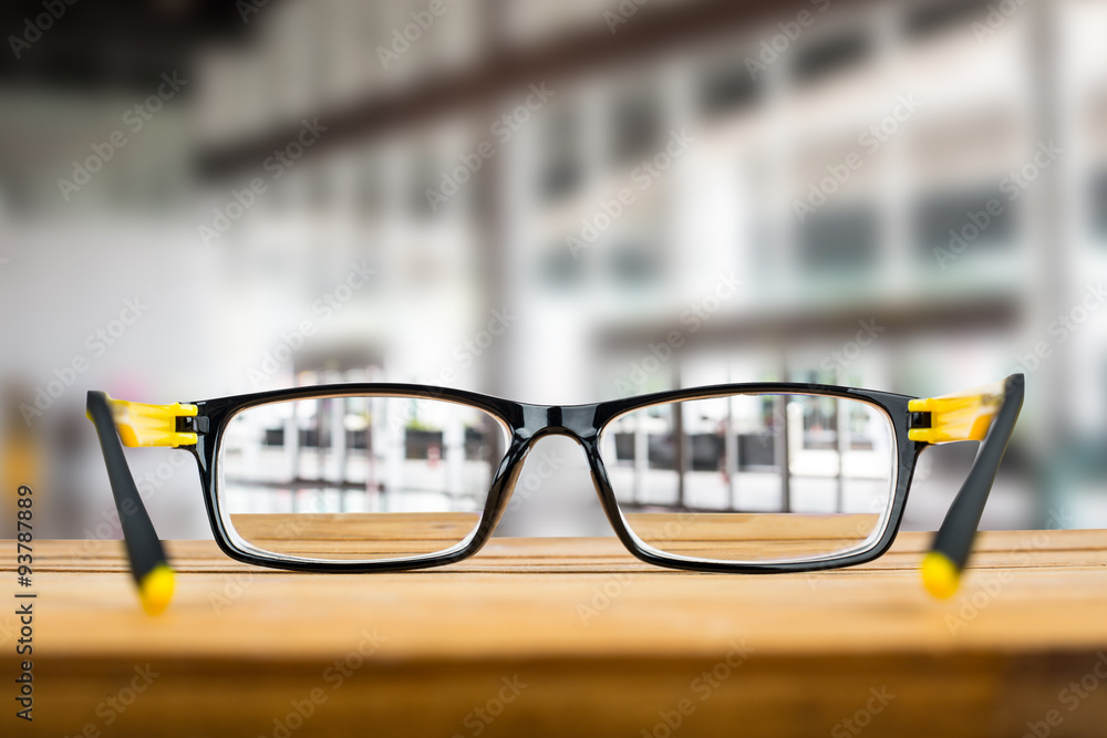 Картината върху платно Glasses view vision focus viewpoint
