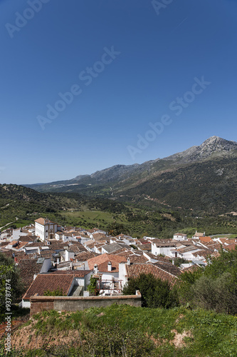 vistas del municipio de Jimena de Líbar en la provincia de Málaga